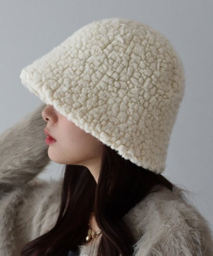 【SALE】ウールボアバケットハット 【SALE】ウールボアバケットハット