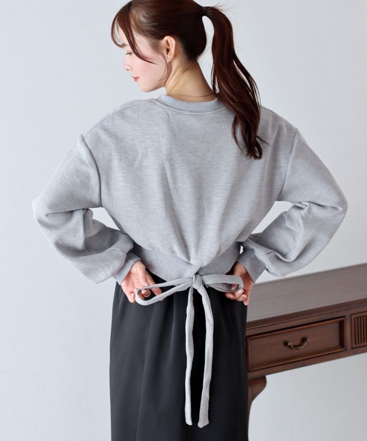 【SALE】バックリボンスウェット