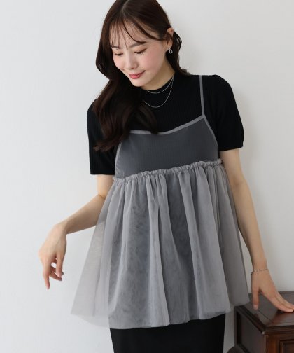 【SALE】シアーキャミチュニック【ネコポス】 【SALE】シアーキャミチュニック【ネコポス】