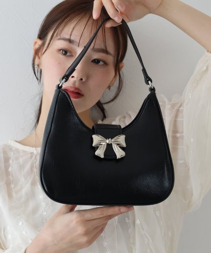 【SALE】バックルリボンショルダーチェーンバッグ 【SALE】バックルリボンショルダーチェーンバッグ