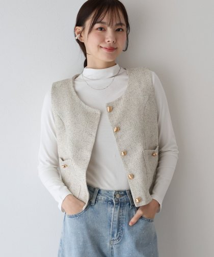 【TIME SALE】ツイードベスト 【TIME SALE】ツイードベスト