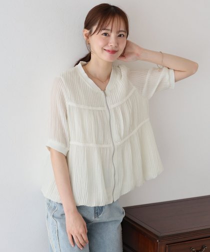 【SALE】プリーツブルゾン