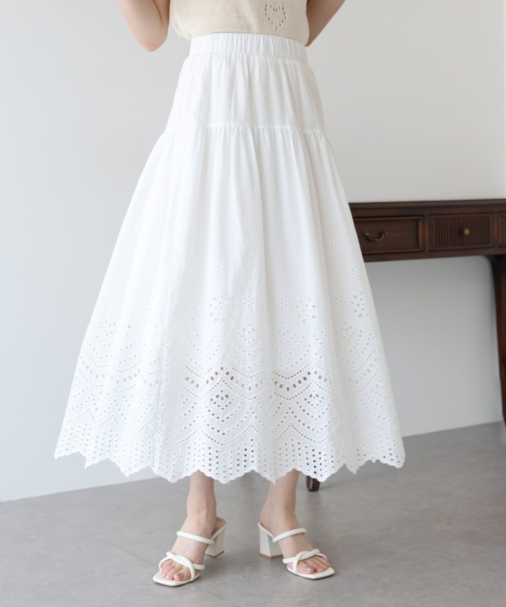 【SALE】コットンレーススカート 【SALE】コットンレーススカート