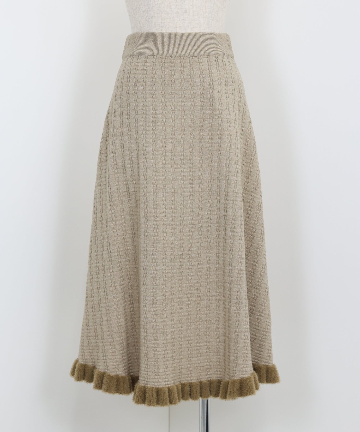 【SALE】裾フリルニットスカート