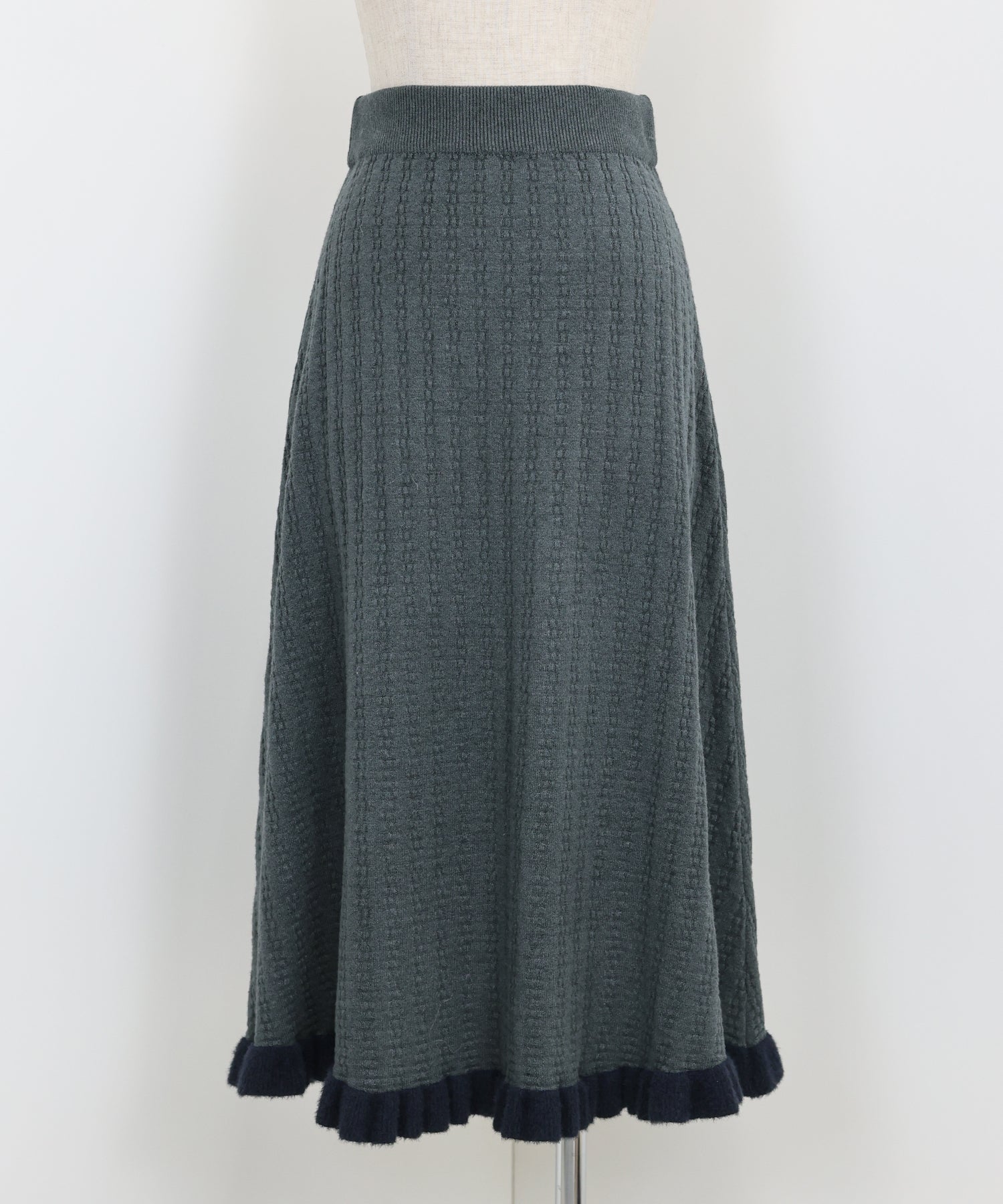 【SALE】裾フリルニットスカート