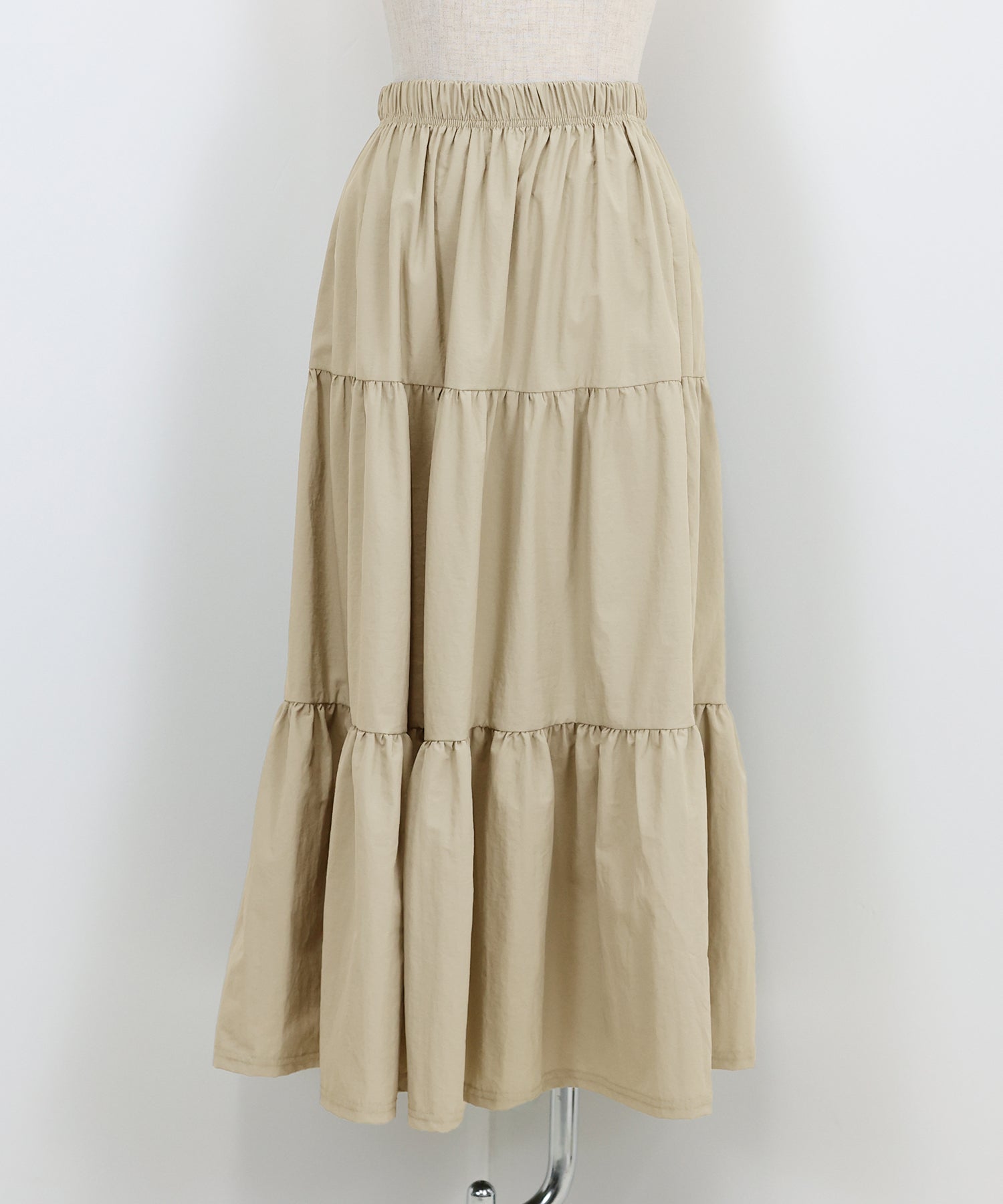 【SALE】ナイロンティアードスカート