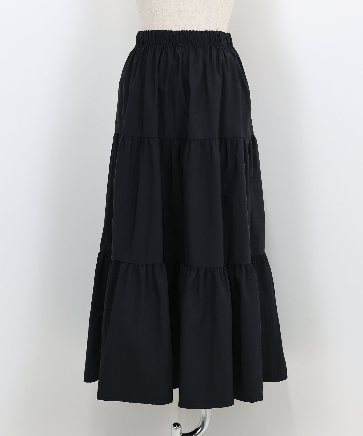 【SALE】ナイロンティアードスカート