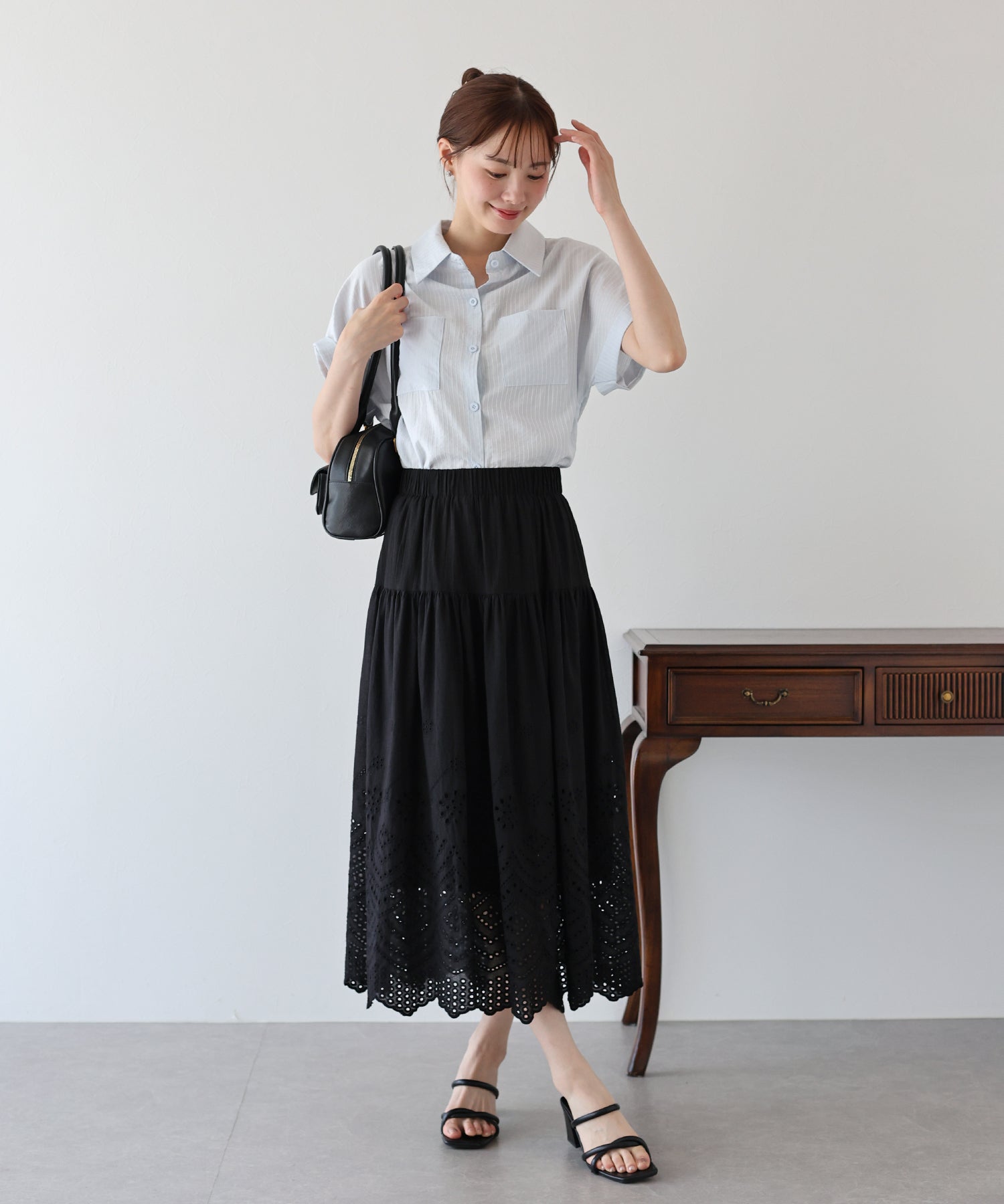 【SALE】コットンレーススカート